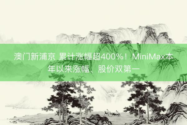 澳门新浦京 累计涨幅超400%！MiniMax本年以来涨幅、股价双第一
